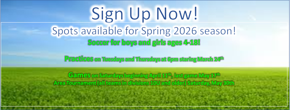 Soccer Player Registration MY25